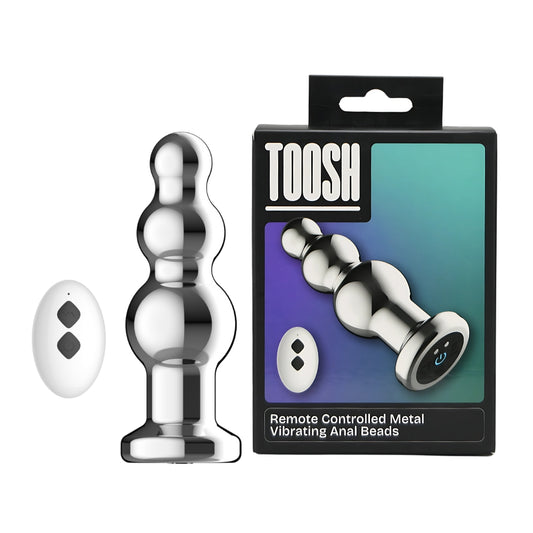 TOOSH - REMOTE CONTROLLED METAL VIBRATING ANAL BEADS