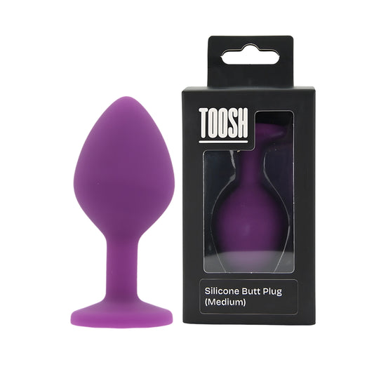 TOOSH - PURPLE SILICONE BUTT PLUG MEDIUM