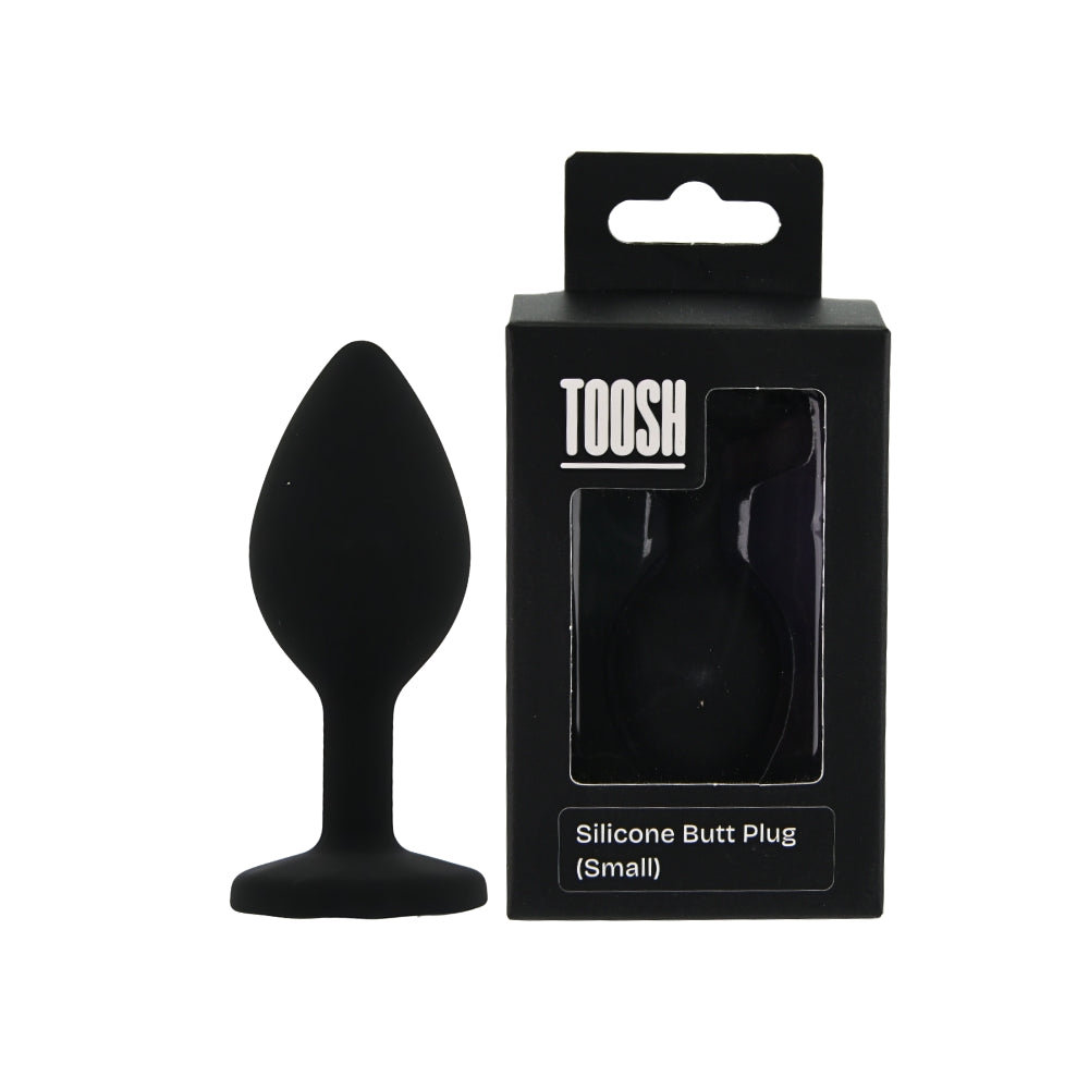 TOOSH - BLACK SILICONE BUTT PLUG SMALL