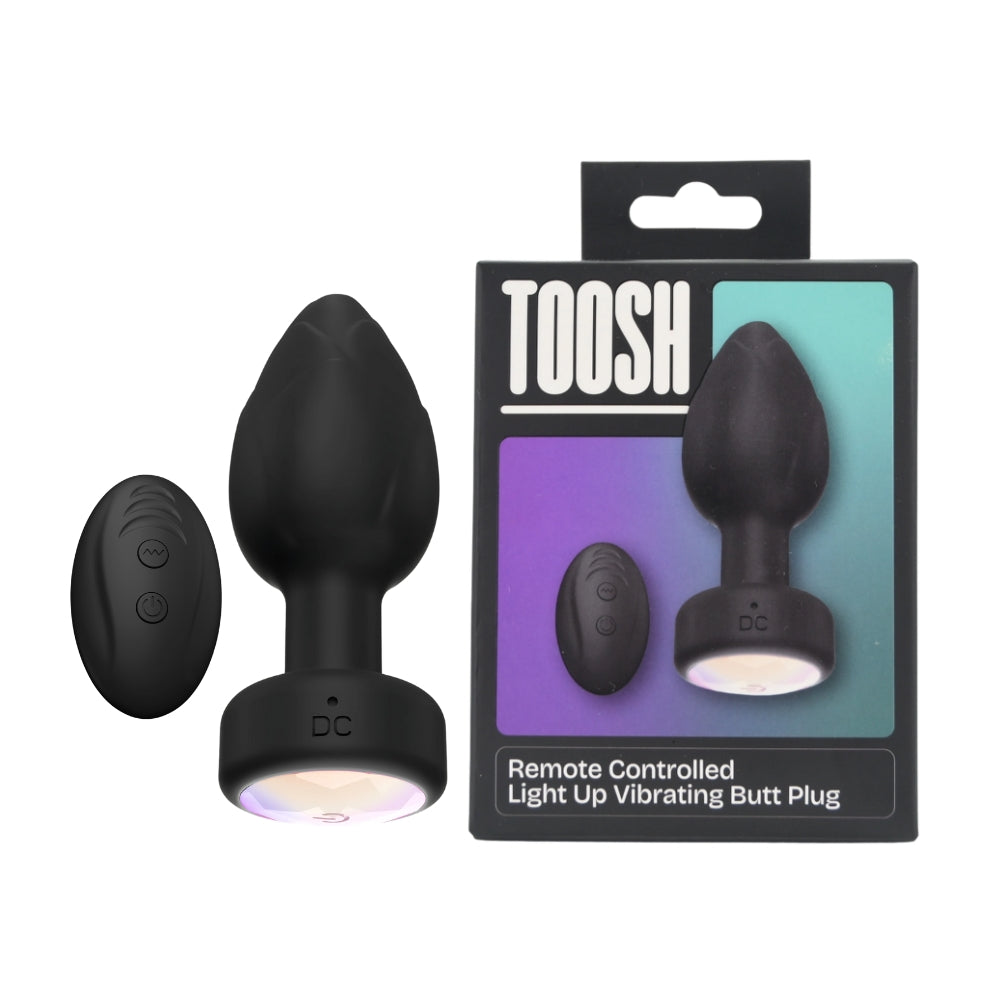 TOOSH - REMOTE CONTROLLED LIGHT UP VIBRATING BUTT PLUG