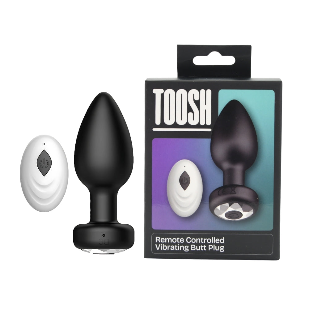 TOOSH - REMOTE CONTROLLED SILICONE VIBRATING BUTT PLUG