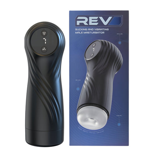 REV - SUCKING AND VIBRATING MALE MASTURBATOR
