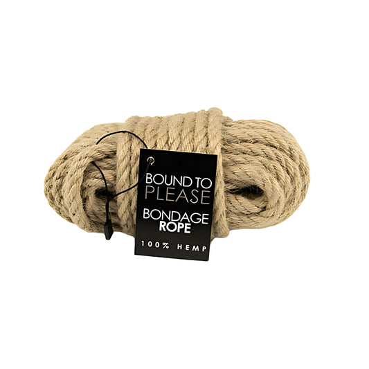 BOUND TO PLEASE - BONDAGE ROPE HEMP
