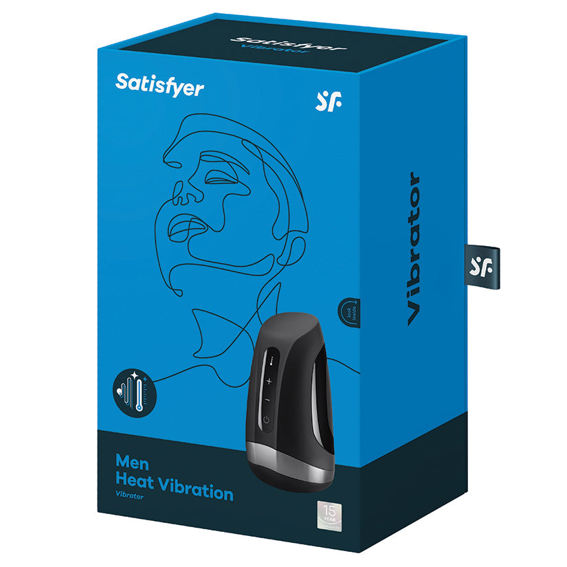 SATISFYER - MEN HEAT VIBRATION BLACK