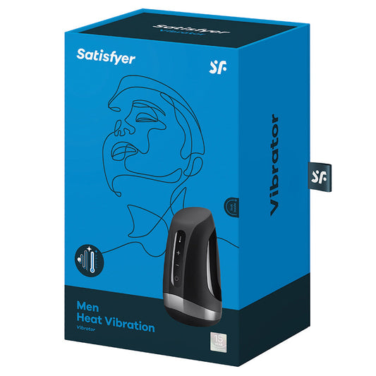 SATISFYER - MEN HEAT VIBRATION PRETO
