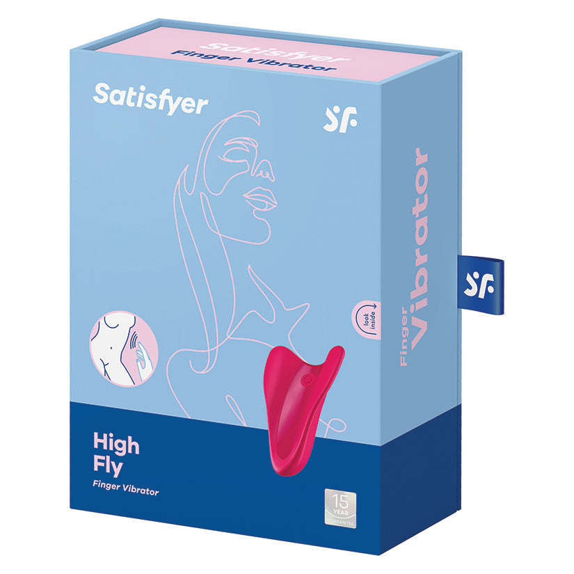 SATISFYER - HIGH FLY FINGER VIBRATOR RED