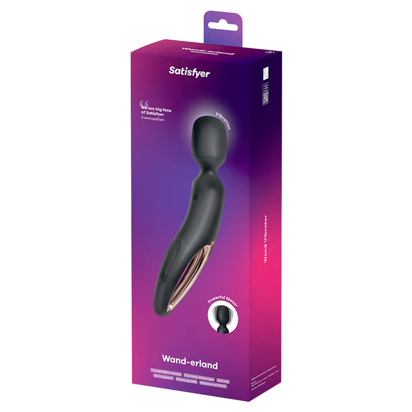 SATISFYER - WAND-ERLAND BLACK ROSE GOLD