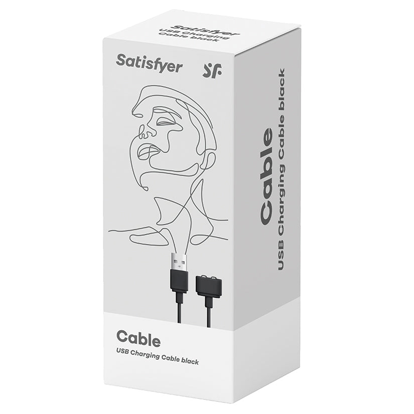 SATISFYER - USB CHARGING CABLE BLACK
