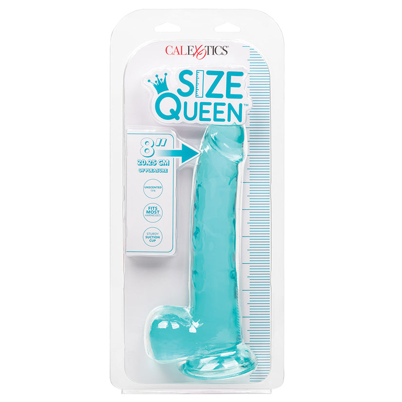 CAL EXOTICS - SIZE QUEEN BLUE 8 IN.