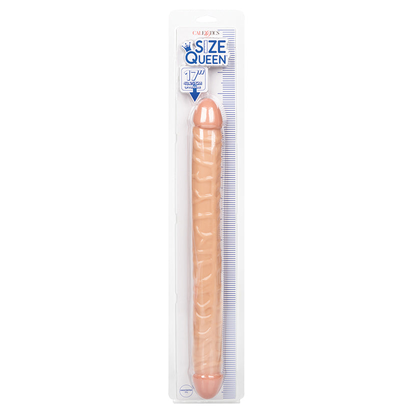 CALEXOTICS - SIZE QUEEN DOUBLE DILDO IVORY 17 IN.