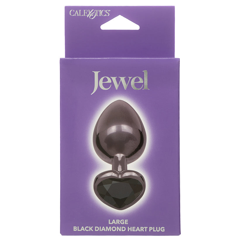 CALEXOTICS - JEWEL LARGE BLACK DIAMOND HEART PLUG