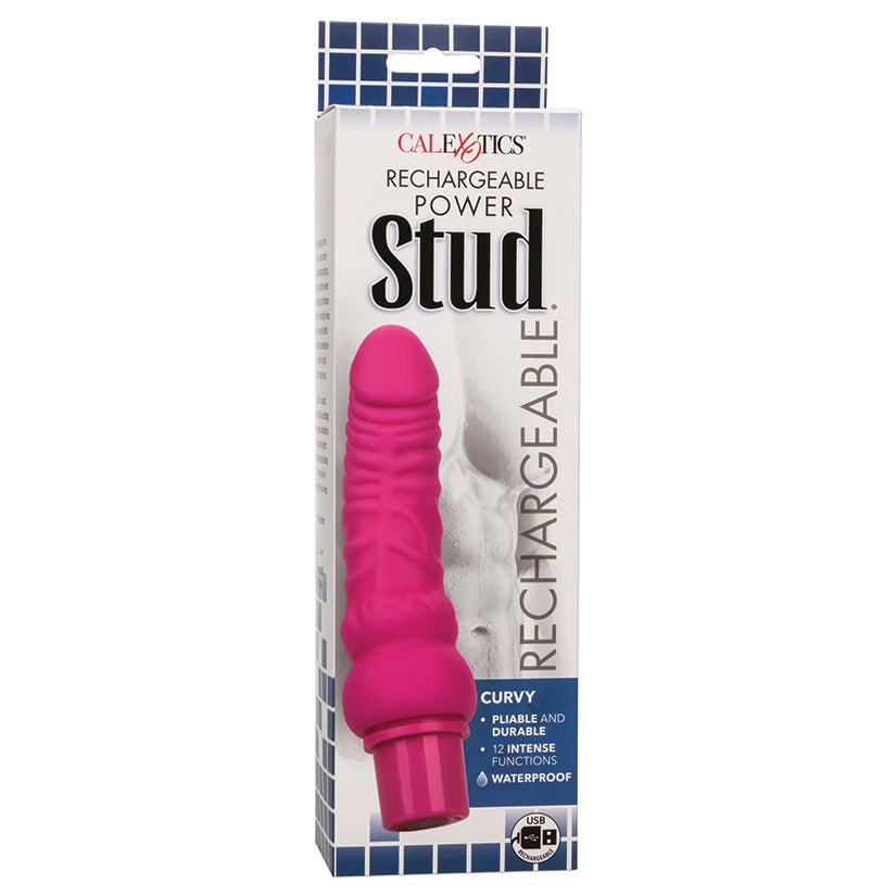 CALEXOTICS - RECHARGEABLE POWER STUD CURVE PINK