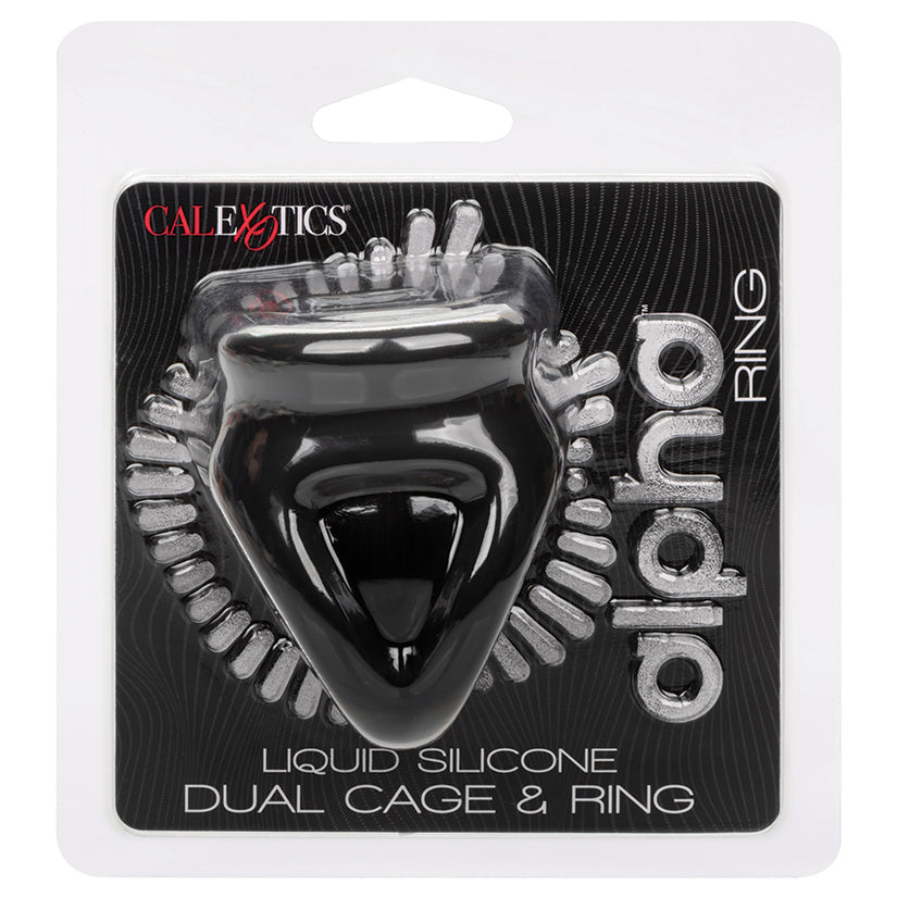 CALEXOTICS - ALPHA LIQUID SILICONE DUAL CAGE & RING