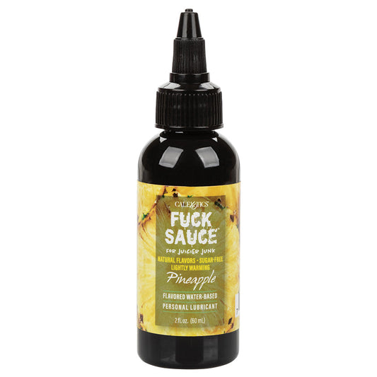 CAL EXOTICS - FUCK SAUCE FLAVORED WATER BASED PERSONAL LUBRICANT PINEAPPLE 2 OZ.