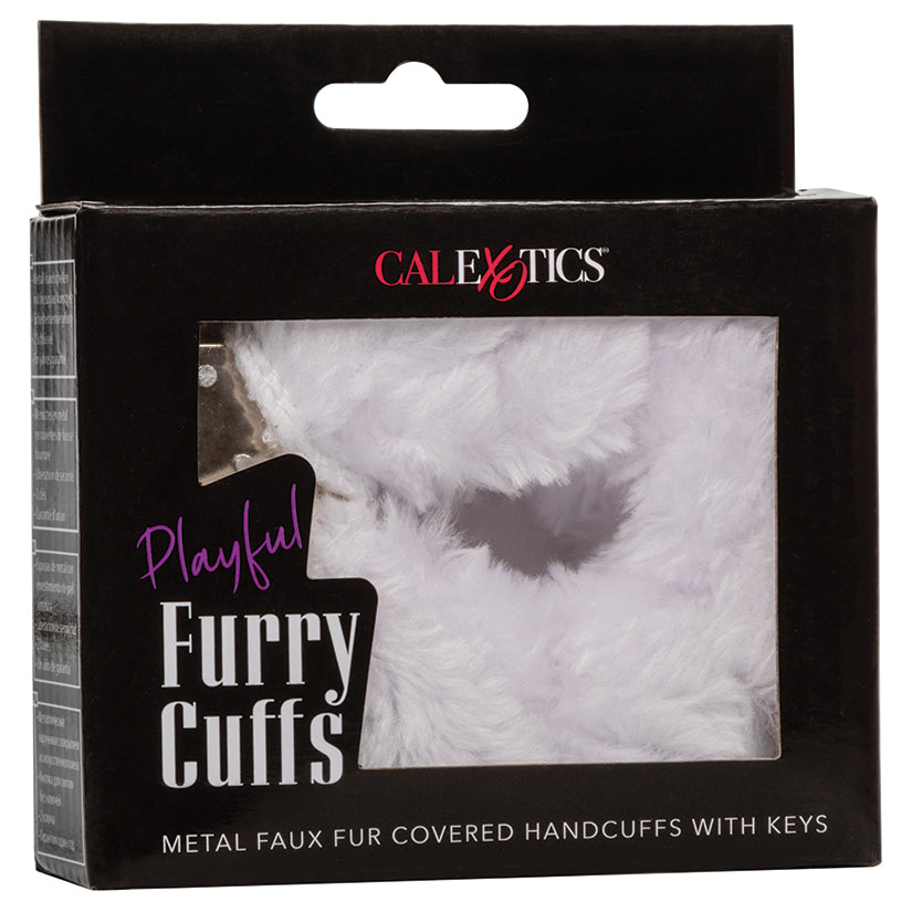 CALEXOTICS - PLAYFUL FURRY CUFFS WHITE