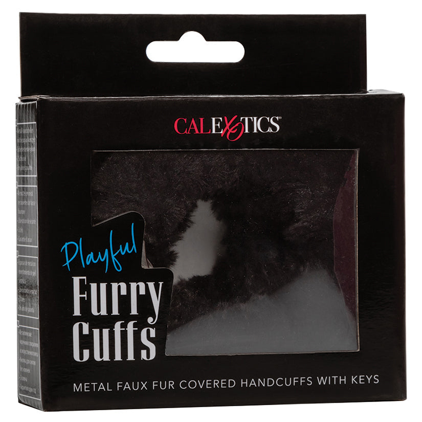 CALEXOTICS - PLAYFUL FURRY CUFFS BLACK