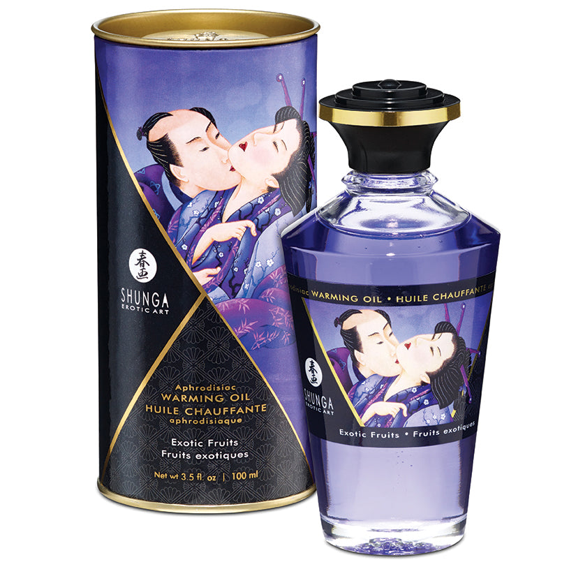 SHUNGA - APHRODISIAC WARMING OIL EXOTIC FRUITS 3.5 OZ.