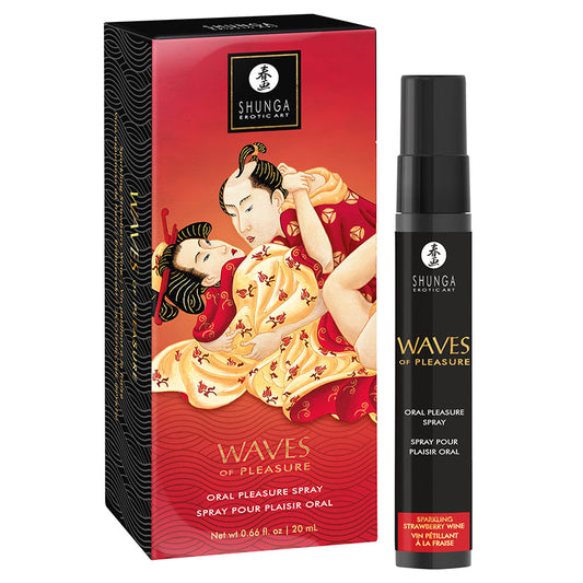 SHUNGA - WAVES OF PLEASURE ORAL PLEASURE SPRAY SPARKLING STRAWBERRY