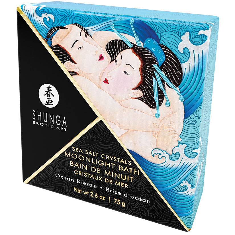 SHUNGA - MOONLIGHT BATH SEA SALT CRYSTALS OCEAN BREEZE 2.6 OZ.