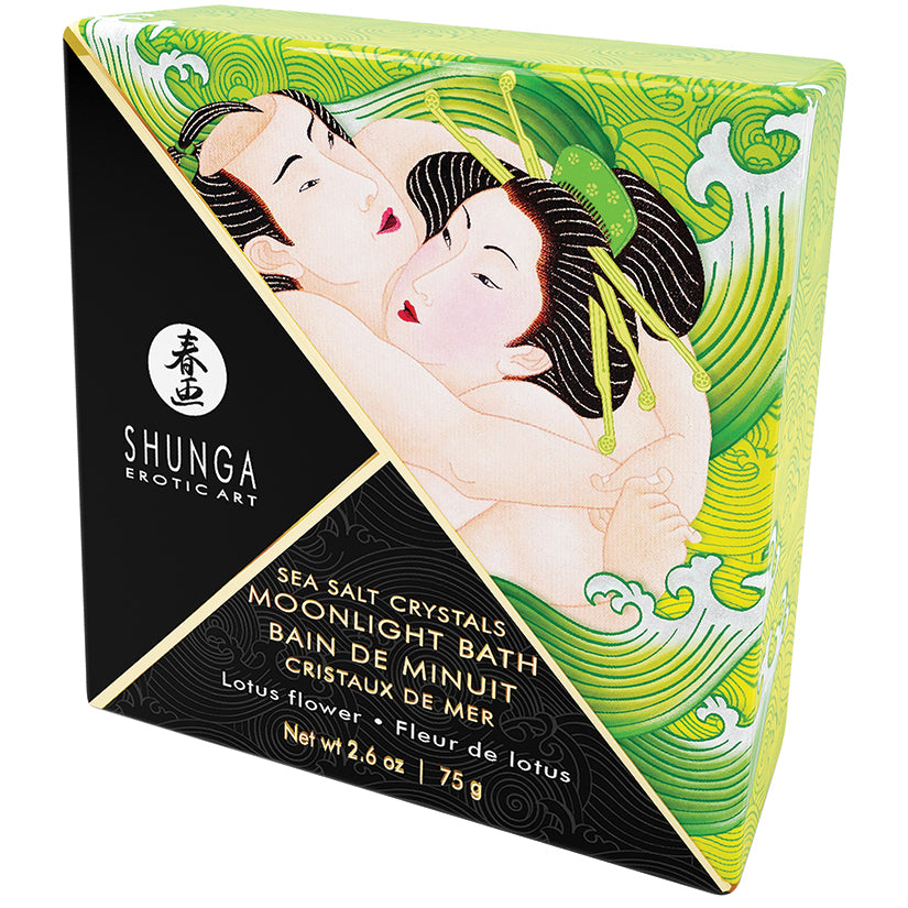 SHUNGA - MOONLIGHT BATH SEA SALT CRYSTALS LOTUS FLOWER 2.6 OZ.