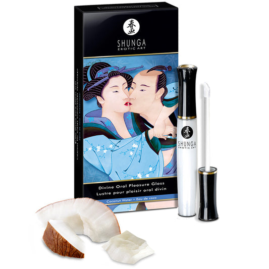 SHUNGA - DIVINE ORAL PLEASURE GLOSS COCONUT WATER