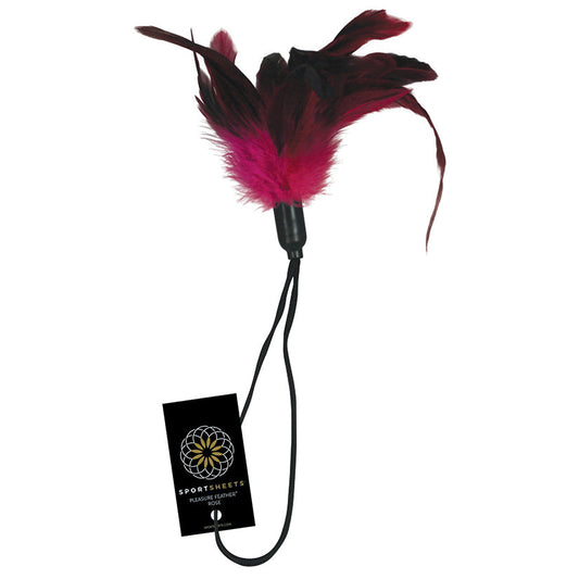 SPORTSHEETS - PLEASURE FEATHER ROSE