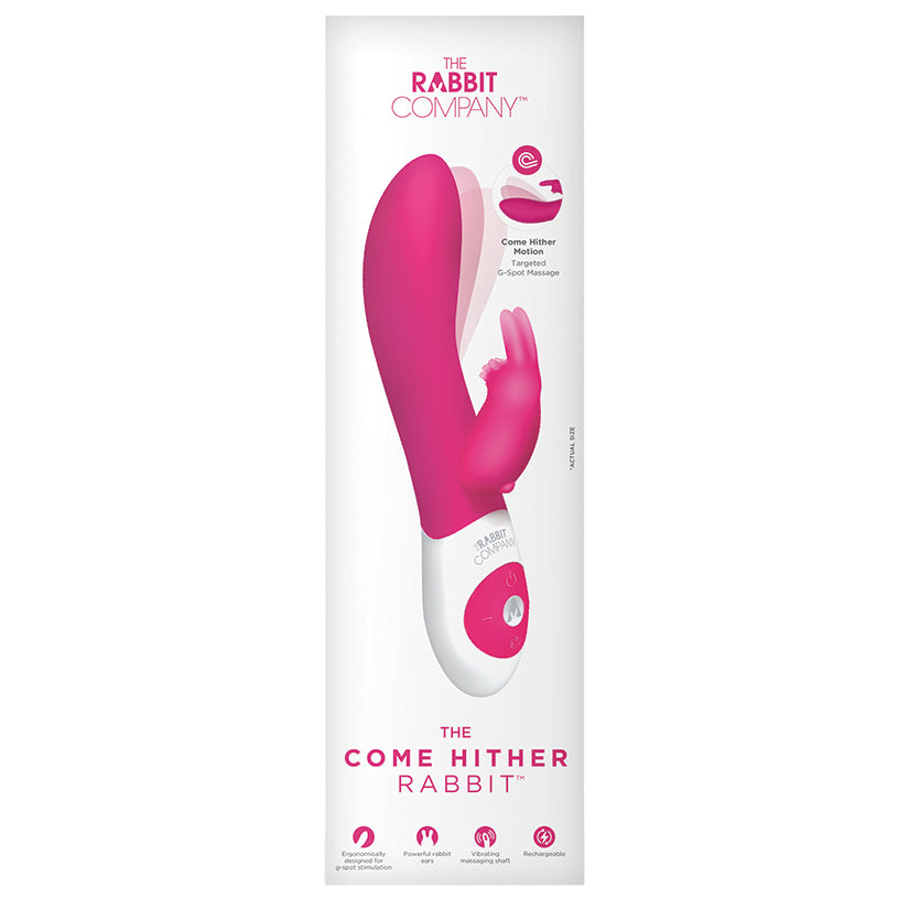 XGEN - O COELHO "COME HITHER" RECARREGÁVEL ROSA CHOQUE 19,7 CM
