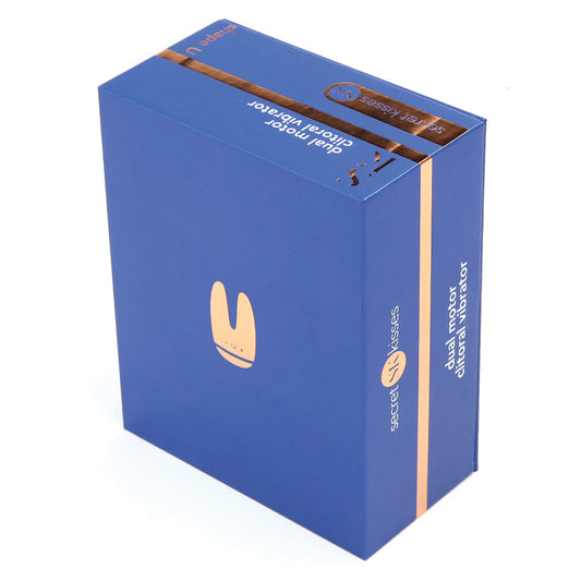 XGEN - SECRET KISSES DUAL MOTOR CLITORAL VIBRATOR BLUE