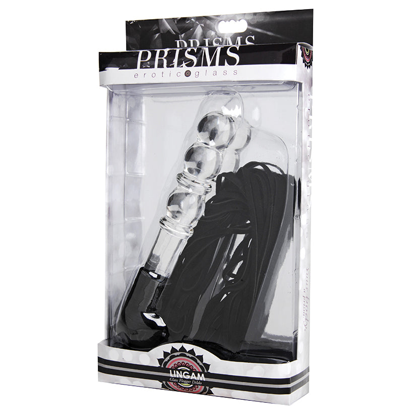 XR BRANDS - PRISMS LINGAM DILDO DE VIDRO FLOGGER