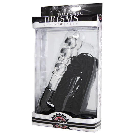 XR BRANDS - PRISMS LINGAM GLASS DILDO FLOGGER