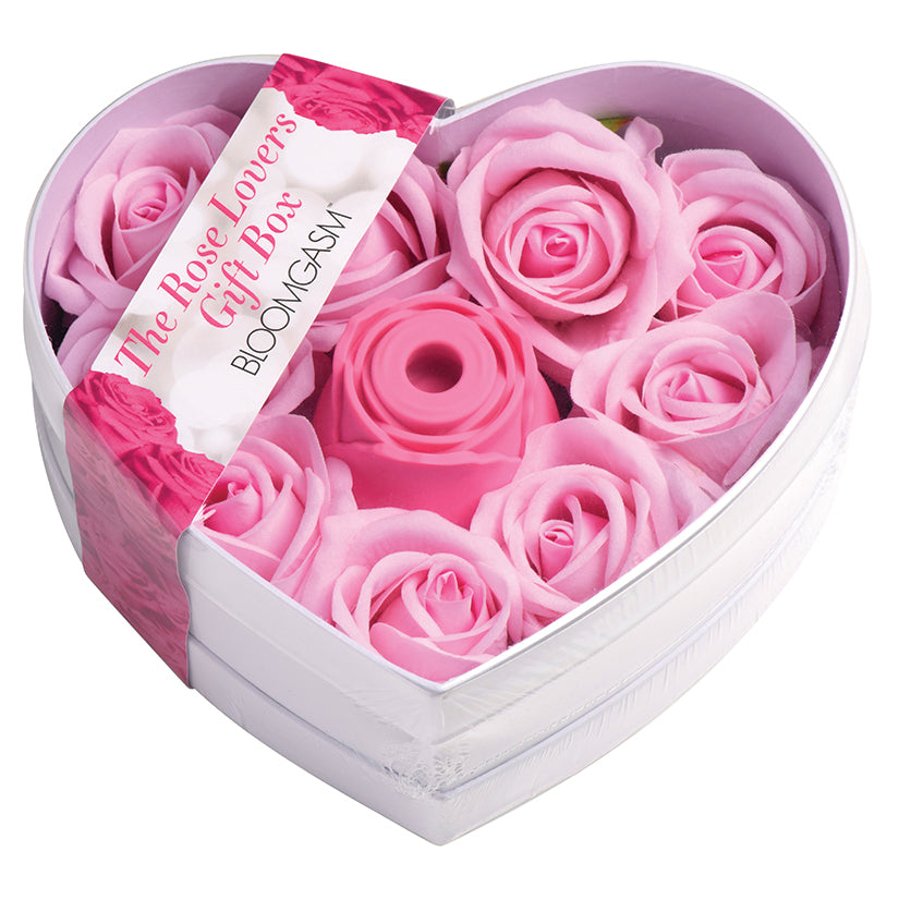 XR BRANDS - BLOOMGASM SUCKING ROSE HEART BOX PINK