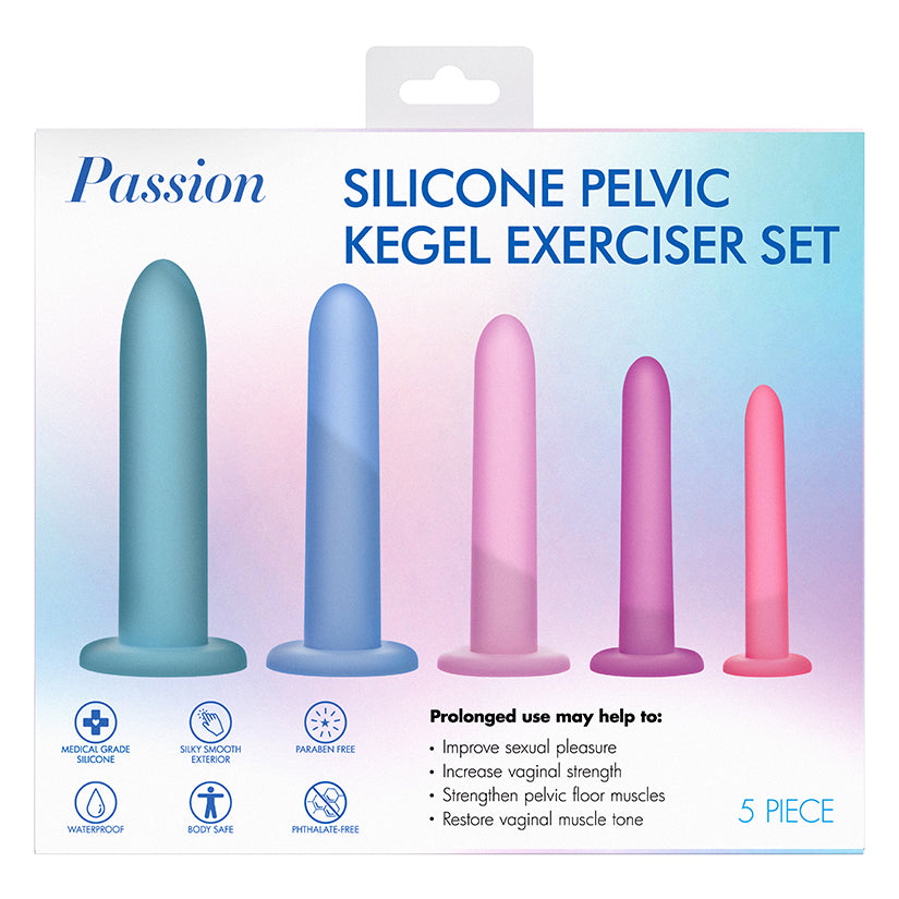 XR BRANDS - PASSION SILICONE PELVIC KEGEL EXERCISER SET