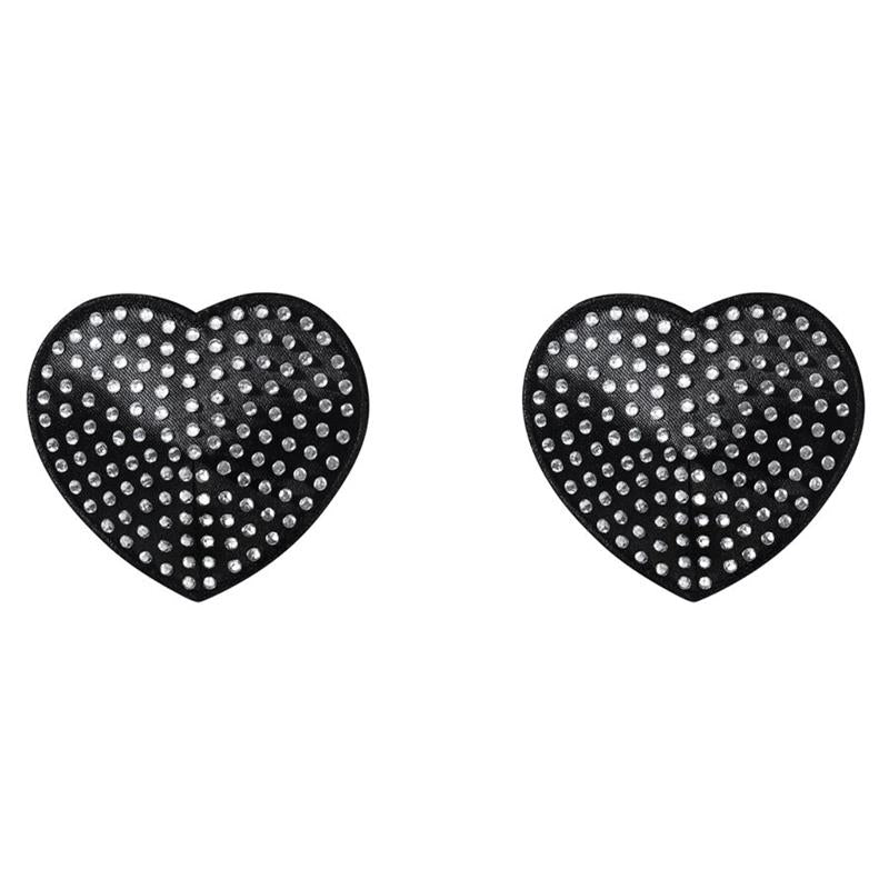 OBSESSIVE - A750 PEZONERAS DE CORAZÓN CON CRISTALES TALLA ÚNICA