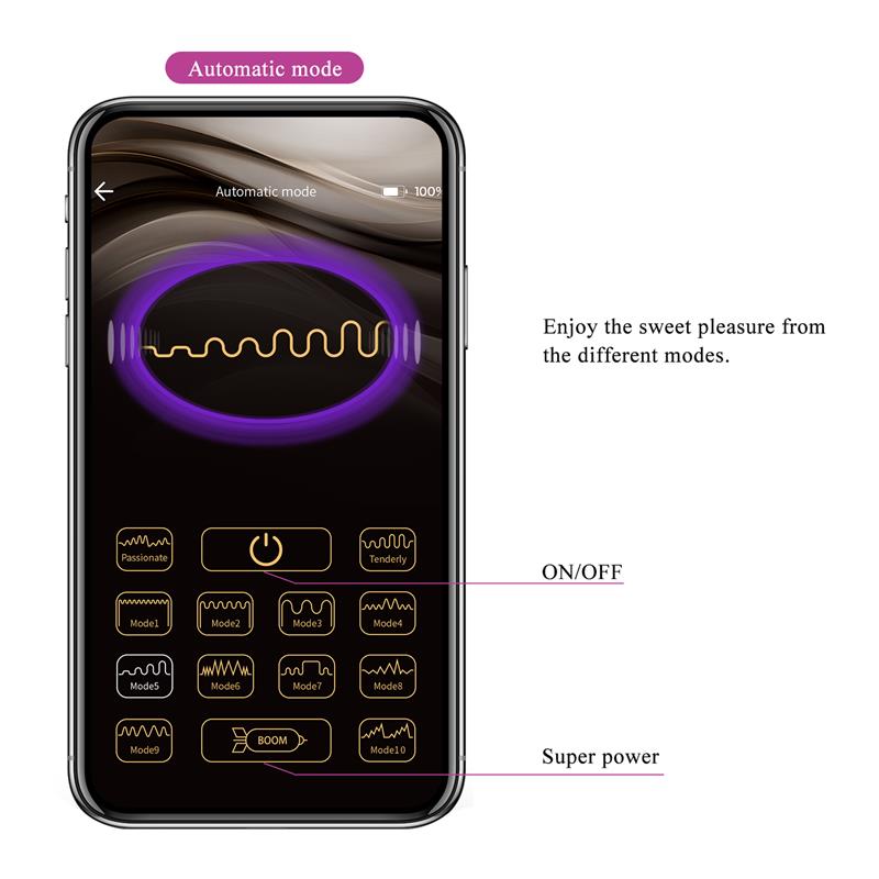 PRETTYLOVE - AARI JUGUETE PARA PAREJAS CON VIBRACIÓN Y GOLPETEO Y APP