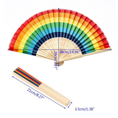 PRIDE - ABANICO DE BAMBÚ LGBT