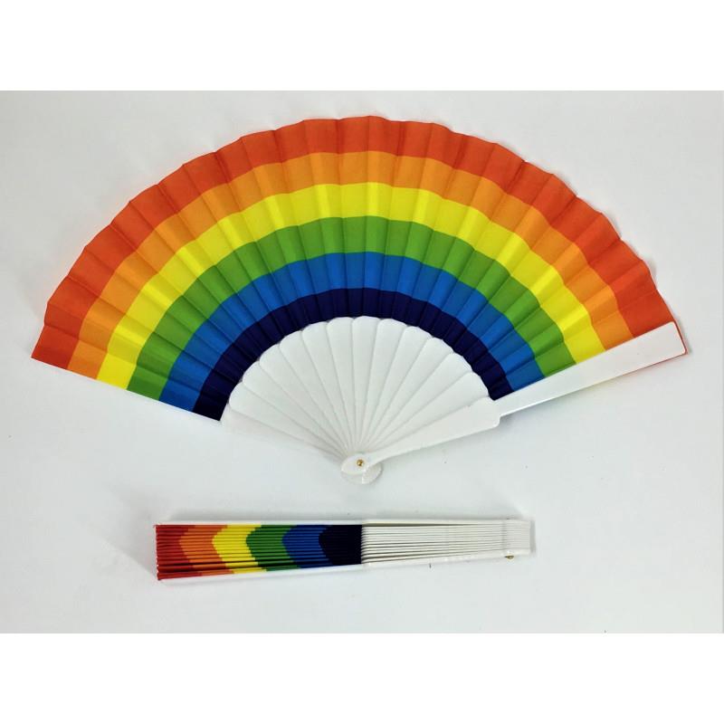 DIVERTY SEX - ABANICO PLÁSTICO BANDERA LGBT+