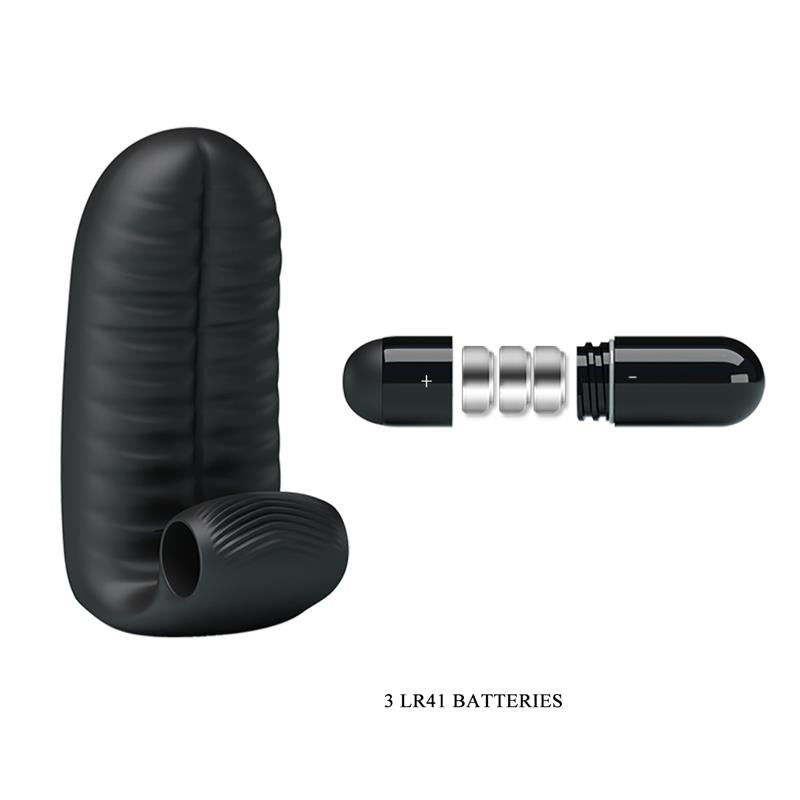 PRETTYLOVE - ABBOTT FUNDA PARA EL DEDO CON VIBRACIÓN NEGRO