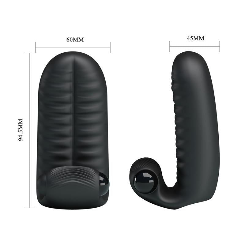 PRETTYLOVE - ABBOTT FUNDA PARA EL DEDO CON VIBRACIÓN NEGRO
