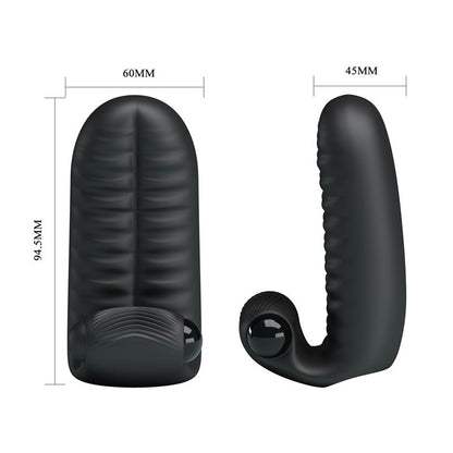 PRETTYLOVE - ABBOTT FUNDA PARA EL DEDO CON VIBRACIÓN NEGRO