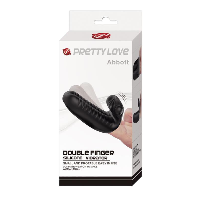 PRETTYLOVE - ABBOTT FUNDA PARA EL DEDO CON VIBRACIÓN NEGRO