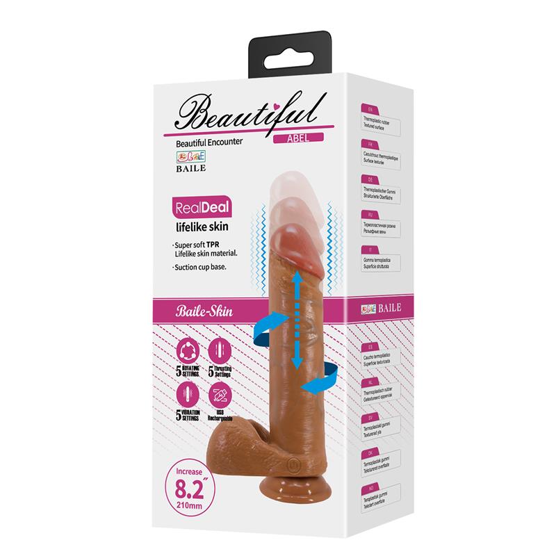 BAILE - ABEL DILDO REALÍSTICO 21 CM MULATO