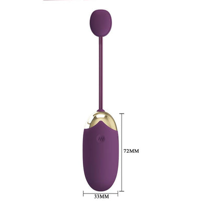 PRETTYLOVE - ABNER HUEVO VIBRADOR CON APP LILA