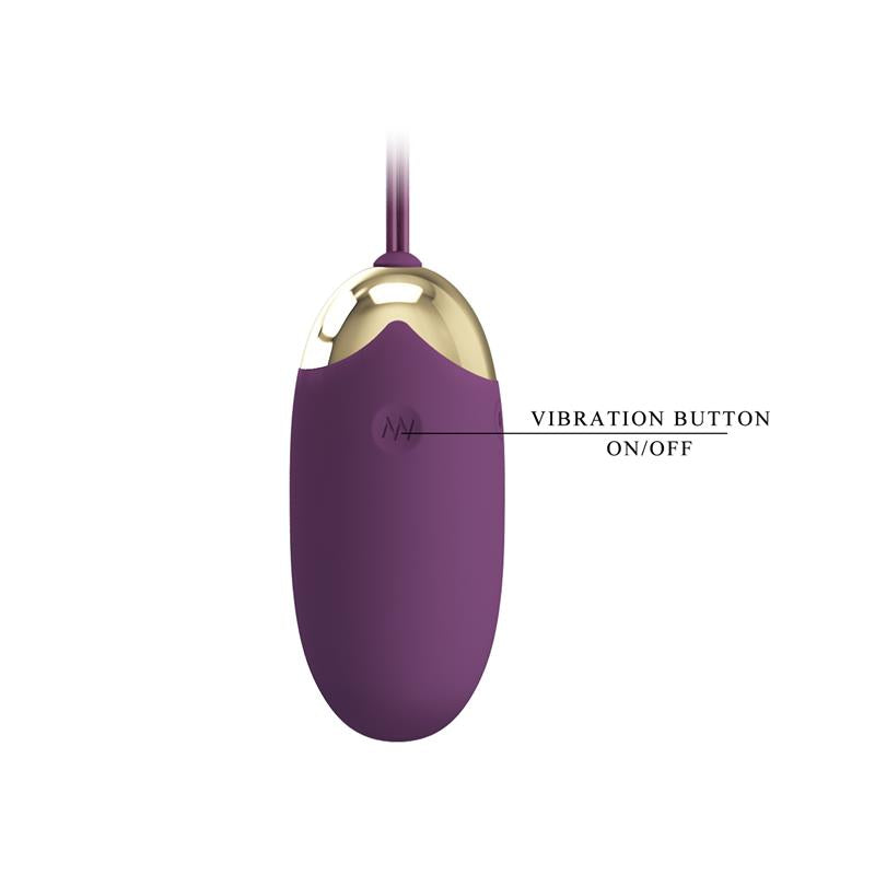 PRETTYLOVE - ABNER HUEVO VIBRADOR CON APP LILA
