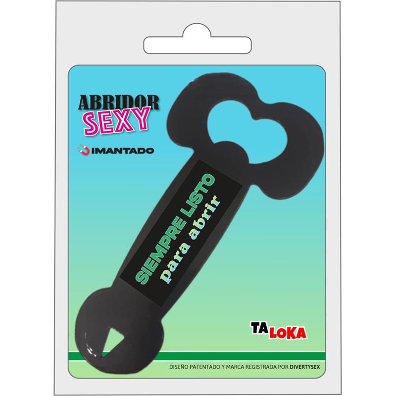 TALOKA - ABRIDOR METÁLICO IMANTADO EN FORMA PENE