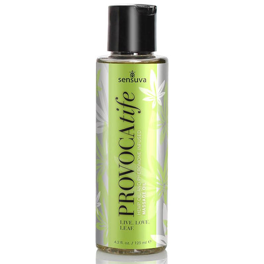 SENSUVA - ACEITE DE MASAJE CON ACEITE DE CÁÑAMO E INFUSIÓN DE FEROMONAS 120 ML