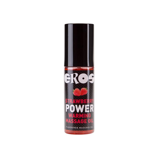 EROS - ACEITE DE MASAJE EFECTO CALOR FRESA POWER 100 ML