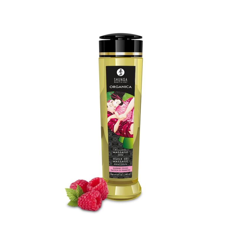 SHUNGA - ACEITE DE MASAJE ORGANICO FRAMBUESA 240 ML