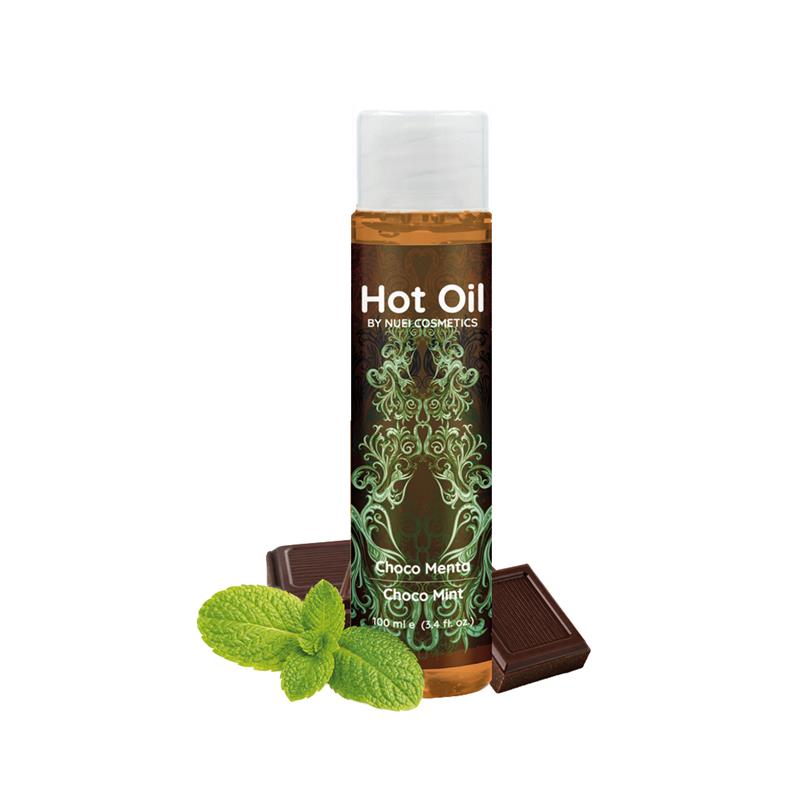 NUEI COSMETICS - ACEITE HOT OIL CHOCO MENTA EFECTO CALOR 100