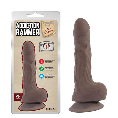 CHISA - ADDICTION RAMMER DILDO DUAL DENSITY MARRÓN 19CM