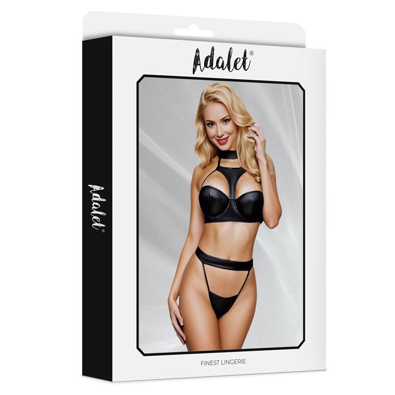ADALET LINGERIE - ADDIS SET SUJETADOR CON CHOKER Y TANGA ALTO